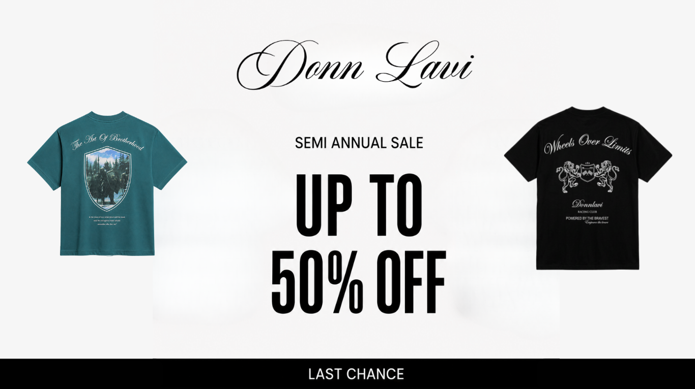 Donnlavi Semi Annual Sale – Up to 50% Off